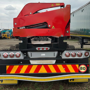 Semirremolque de Acero de Alta Resistencia, Nuevo y Usado, de 3 Ejes, Grúa para Camiones, Transportador de Contenedores de 20 Pies y 40 Pies, Autocargable, de Carga Lateral, Tipo Esqueleto - Product Image 3