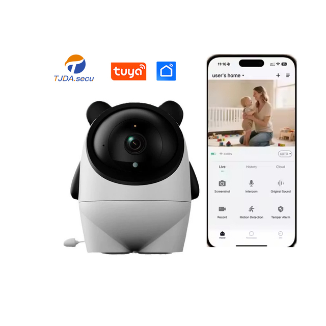 1080P HD Baby Monitor Smart Mobile Two-Way Audio Pan-Tilt Feeding Alarm Clock Temperature Humidity Monitoring Lullaby Laser Pet