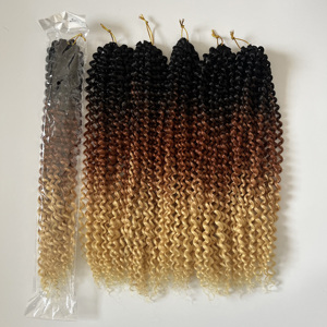 <span class=keywords><strong>Cabello</strong></span> trenzado bohemio <span class=keywords><strong>largo</strong></span> <span class=keywords><strong>de</strong></span> 18 pulgadas <span class=keywords><strong>para</strong></span> Boho Locs Faux Locs estilo mariposa Crochet Braiing Hair Passion Twist Water Wave Hair - Product Image 6