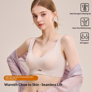 Nuovo <span class=keywords><strong>Reggiseno</strong></span> Invernale da Donna 2026 Senza Cuciture, Senza Ferretto, Sottile, in Nylon Solido, con Supporto Morbido Effetto Push-Up per Seno Piccolo, Stile <span class=keywords><strong>Canotta</strong></span> Sexy - Product Image 3