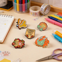 Broches personnalisées de haute qualité en émail dur pour vêtements, décorations de mode, épingles de revers en métal, badges mignons d'anime