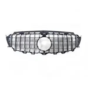 Auto Grill GT AMG style for Mercedes Benz W213 E class 2016 2017 2018 2019 upgrade GT grille with camera hole