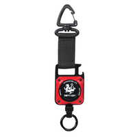 Décapsuleur Tactique Portable Robuste pour Extérieur avec Boucle Magnétique Télescopique, Ruban Adhésif Triangle et Anneau Métallique en O