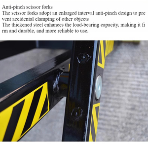 Pallet Lift 800mm 1-1.5Ton Elétrica Scissor Pallet Truck Empilhadeira Plataforma Elevador Elétrico - Product Image 6
