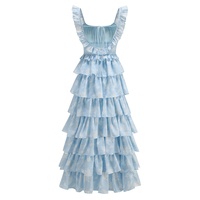 Robe de plage d'été élégante à fleurs sur mesure OEM, style italien, longueur ras du sol, pour usage quotidien, fabrication en usine