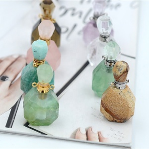 Collar <span class=keywords><strong>de</strong></span> botella <span class=keywords><strong>de</strong></span> Perfume <span class=keywords><strong>de</strong></span> piedra, difusor <span class=keywords><strong>de</strong></span> aceite, Vial <span class=keywords><strong>de</strong></span> cristal, cristal curativo, piedras crudas, envío directo - Product Image 4