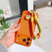 Kalp Kolye Simli Kısa Kordon İpi Evrensel Telefon Kamera Bağlantı Kablosu Eller Serbest Dayanıklı Naylon Zincir Kaybolmaya Karşı Bilek Askısı