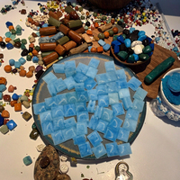 Perles de pierres précieuses en vrac de marque LANGYUE, aquamarine taillée en facettes, forme rectangulaire violette, vente en gros, best-seller pour la création de bijoux personnalisés