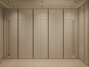 <span class=keywords><strong>Armoire</strong></span> intégrée sans poignée de style moderne, système de placard personnalisé à ouverture par pression pour meubles de chambre - Product Image 6