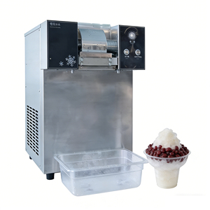 Máquina profesional para hacer hielo en escamas, ideal para Bingsu coreano, cafeterías, tiendas de dulces y cocinas, produce hielo de textura fina y con motor silencioso. - Product Image 6