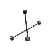 Usine directe 66mm en alliage de zinc en forme d'haltère bricolage boucle de sac à la main-accessoires de bagages