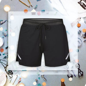 Nouveauté 2022 Shorts d'été décontractés pour hommes 100% polyester Taille élastique Mi-longueur Anti-froissement Imprimé Tricoté Worsted - Product Image 3