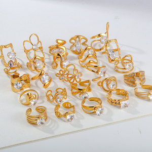 Anillos de Acero Inoxidable 18k al por Mayor, Accesorios de <span class=keywords><strong>Moda</strong></span> Populares, Anillos de Acero Inoxidable de Alta Gama - Product Image 4