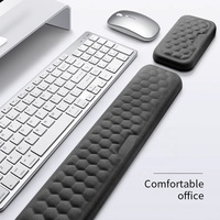 Tapis de souris de poignet en mousse à mémoire de forme pour ordinateur portable Tapis de souris de jeu Design ergonomique Ordinateur de bureau pour la maison et le bureau