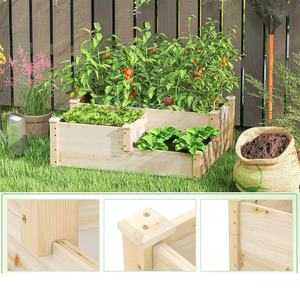 Jardinière surélevée <span class=keywords><strong>Giantex</strong></span> en bois, bac à plantes 43x35x14,5 pouces pour légumes, montage facile - Product Image 4