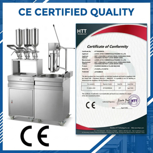 Máquina Automática <span class=keywords><strong>para</strong></span> Rellenar <span class=keywords><strong>Churros</strong></span> Españoles con Chocolate, <span class=keywords><strong>Caramelo</strong></span>, Crema de Vainilla, Mermelada y Otros Sabores, Fabricada en Acero Inoxidable 304 - Product Image 4