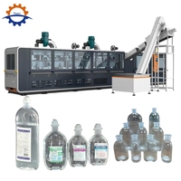 Équipement de production de solutions isotoniques et de dextrose de 50 ml à 1000 ml, ligne de traitement automatique de solutions IV en bouteilles PP