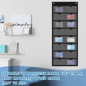 Customized Pocket Chart Cross-border Hot Seller 16-<b>Grid</b> Multi-Purpose <b>Wall</b>-mounted Office Teaching Literacy Cards Storage - Product Image 4