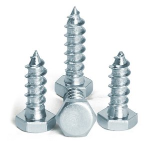 สกรูไม้หกเหลี่ยมสกรูไม้หกเหลี่ยม M8มสังกะสีชุบสังกะสีเหล็กคาร์บอน - Product Image 4