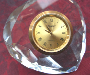 Pha Lê Kim Cương Cắt Thủy Tinh Thạch Anh Bàn Đồng Hồ Giấy Trọng Lượng MH-C0154 - Product Image 5