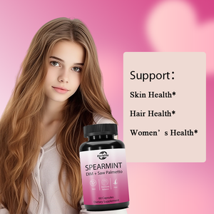 แคปซูลใบสะระแหน่ผสม DIM และซอว์พาล์มเมตโต OEM/ODM ยอดขายดี อาหารเสริมสุขภาพสำหรับผู้ใหญ่ บำรุงเส้นผม สุขภาพผู้หญิง และผิวพรรณ - Product Image 3