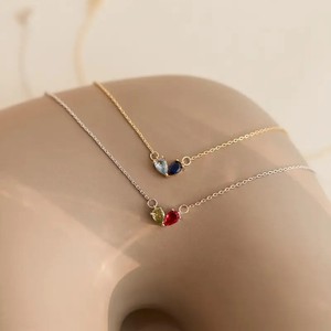 Collar con Colgante de Corazón con Doce Piedras de Nacimiento Independientes en Latón con Diseño de Amor y Elementos de Diamantes - Gran Venta - Product Image 3