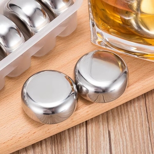 Ensemble de 6 pierres à <span class=keywords><strong>whisky</strong></span> roulantes de luxe personnalisées en acier inoxydable 304 avec pinces - Product Image 3