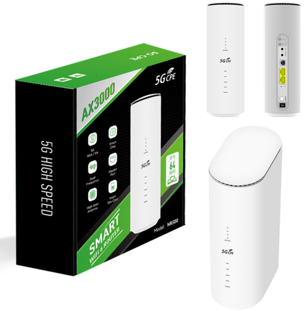 High-Speed Indoor 5G Module WiFi 6 Dual Band 2.4G & 5.8G AX1800 New 5G CPE with Firewall Function for Home Use