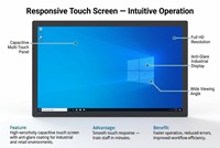 PC Industrial Todo en Uno con Pantalla Táctil, Windows 10, Intel, Pantalla Capacitiva de 21.5 Pulgadas, para Punto de Venta, Minoristas, Almacenes y Kioscos