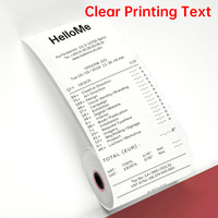 Print-Rite 80x72mm Papier thermique jusqu'au rouleau de reçu 48 g/m² Images noires nettes pour la plupart des systèmes de point de vente et des imprimantes de reçus