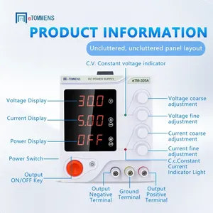 Fuente de Alimentación Conmutada Ajustable 15V-150V 0-10A 50-60Hz, Regulador de Laboratorio con Pantalla, Modelo ETM-F - Product Image 3