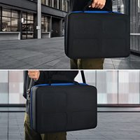 Étui rigide PS5 avec compartiment de rangement pour les câbles et accessoires de la manette DualSense