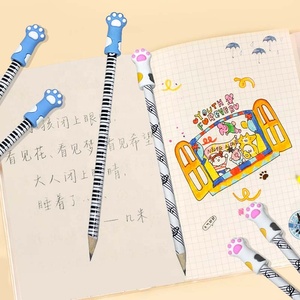 Crayons à papier créatifs en forme de patte de <span class=keywords><strong>chat</strong></span> avec notes de musique Q3001 pour les élèves du primaire, matériel scolaire pour l'apprentissage du piano - Product Image 4