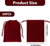 Pochettes en velours de luxe multicolores à cordon pour bijoux, lunettes, pierres précieuses - Couleurs et logo personnalisables, accessoires de jeu, cadeau