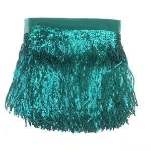 Hojas populares Lentejuelas Borla Tul Encaje Ajuste Ropa étnica Vestido Encaje decorativo Recorte Cintas para prendas Cintas para fiestas - Product Image 6