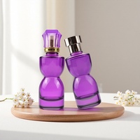 Bouteille de parfum en verre de mode arabe du Moyen-Orient de forme spéciale de 75ml avec bouchon personnalisé nouvel arrivage en gros