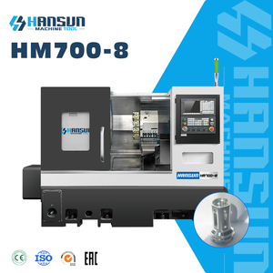 Good Quality 8 Inch Spindle Servo Turret CNC Lathe Machine With Tailstock - Product Image 1