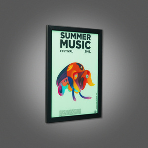 Slim hộp Đèn Led khung Quảng cáo-menu Poster ánh sáng lên menu chủ nhựa khung ảnh với LED ánh sáng - Product Image 1