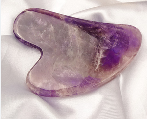 Cristal d'améthyste Gua Sha 2026 : Cristaux et pierres précieuses d'améthyste, forme <span class=keywords><strong>de</strong></span> cœur, outil <span class=keywords><strong>de</strong></span> lifting du visage en cristal Gua Sha, pierre pour les <span class=keywords><strong>bienfaits</strong></span> <span class=keywords><strong>de</strong></span> la peau - Product Image 4