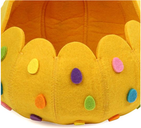 Panier de chasse aux œufs de Pâques en feutre, sacs à friandises mignons en feutre pour les fêtes, magnifiques seaux cadeaux blancs pour enfants
