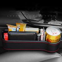 Lot de 2 porte-gobelets de voiture personnalisés en gros, organisateur de poche latérale pour console de siège avant, boîte de rangement, remplisseur d'espace pour un rangement facile