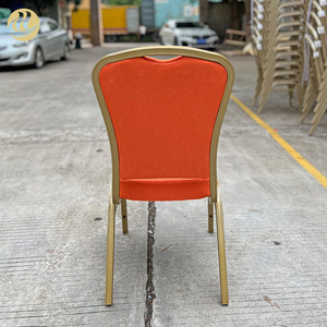 Huiqianhuan Furniture Aluminum Alloy Chair Orange Upholstery <b>Restaurant</b> <b>Set</b> Durable - Product Image 4