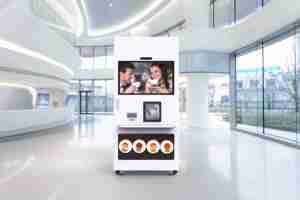Smart Type Bean to Cup <strong>Ice</strong> <strong>Coffee</strong> Vending <strong>Machine</strong> With <strong>Ice</strong> Maker&amp; Syrup Function - Product Image 5