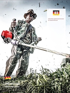 Débroussailleuse à essence ergonomique 139F à poignée latérale pour la coupe <span class=keywords><strong>de</strong></span> l'herbe et des arbustes sauvages dans les fermes - Product Image 6