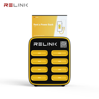Relink Charge rapide 8000Mah Station de location de batterie externe partagée Station de charge mobile à 8 emplacements