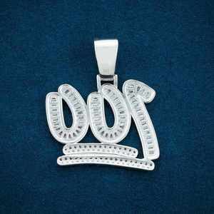 Luxury Hip Hop Moissanite Letter Pendant <b>Necklace</b> Iced Out <b>Initial</b> Charm Fashion Jewelry for Men Women - Product Image 4