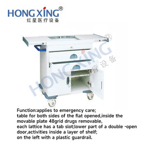 Hongxing Hx-E13 Medical Cart 795x545x1050mm 3-Layer Steel-Plastic Hospital Ward Emergency Nursing <b>Trolley</b> - Product Image 4