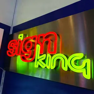 Parole vuote nome dell'azienda personalizzato lettere di canale illuminate 3D