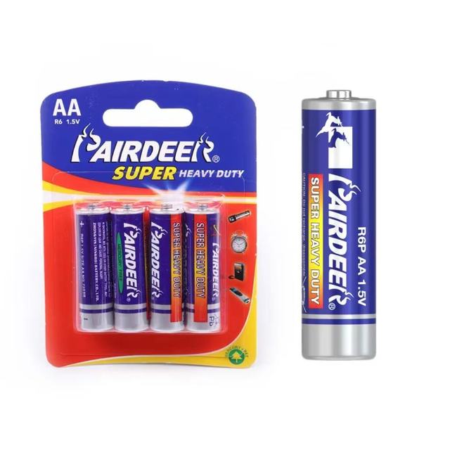 GP&SONLUK Pairdeer Wide Temperature Range   Carbon Zinc Dry Battery  Aa R6 AA Size 1.05 Wh   Um3 1.5 v Battery GP