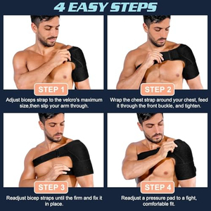 Attelle d'épaule en néoprène réglable pour le sport, avec compression, logo OEM, support protecteur pour blessures - Product Image 5